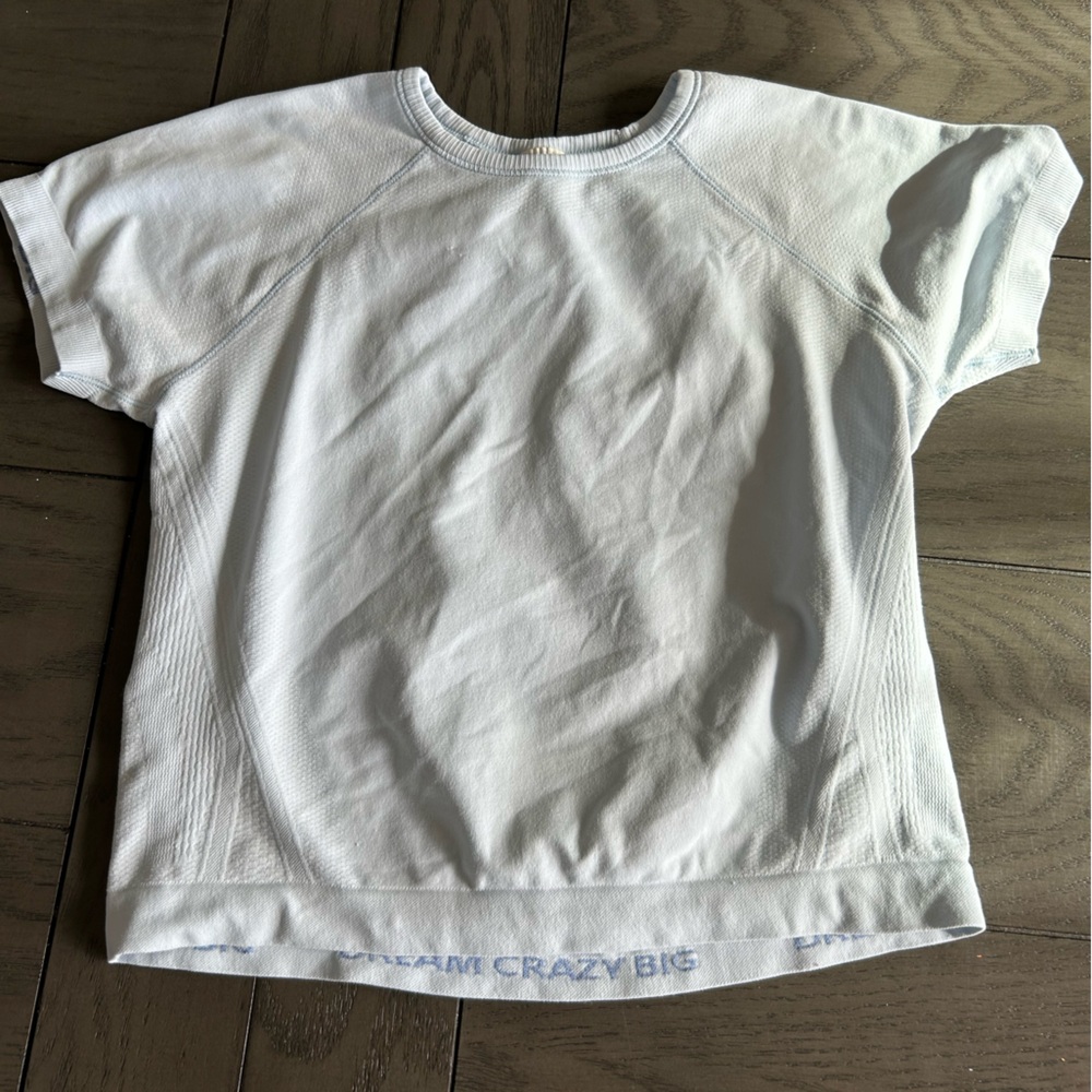 Athleta Light Blue Short Sleeve Top